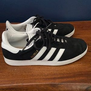 Men’s Adidas Black and White Gazelle Sneakers